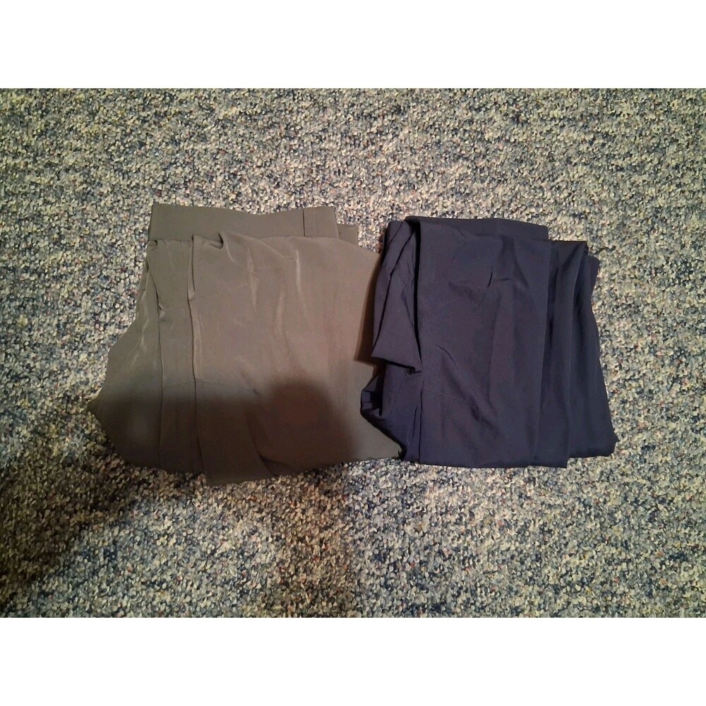Fabletics Pants Mens 36x30 Gray Blue Performance Polyester Golf Chino Lot Of 2